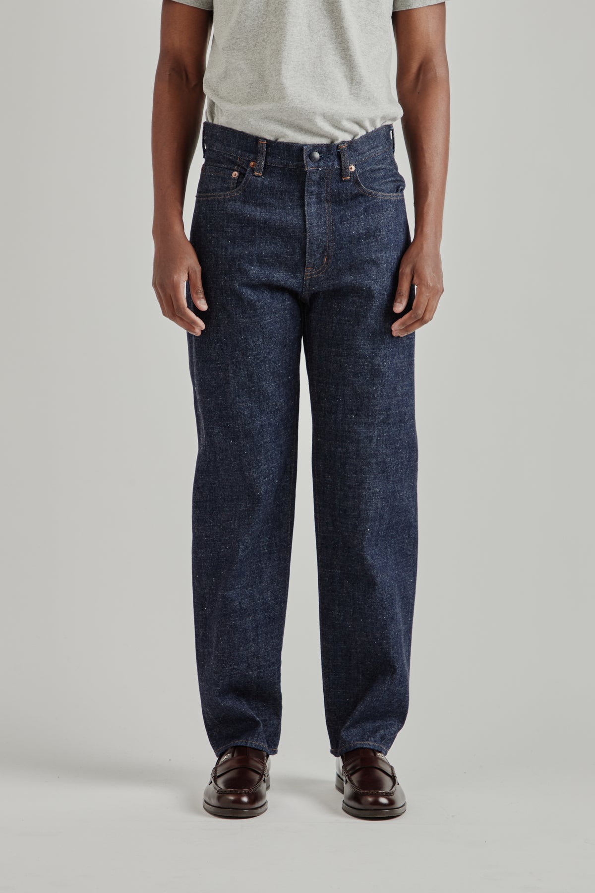 Selvage Denim Straight Pants - Indigo