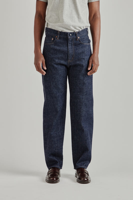 Selvage Denim Straight Pants - Indigo