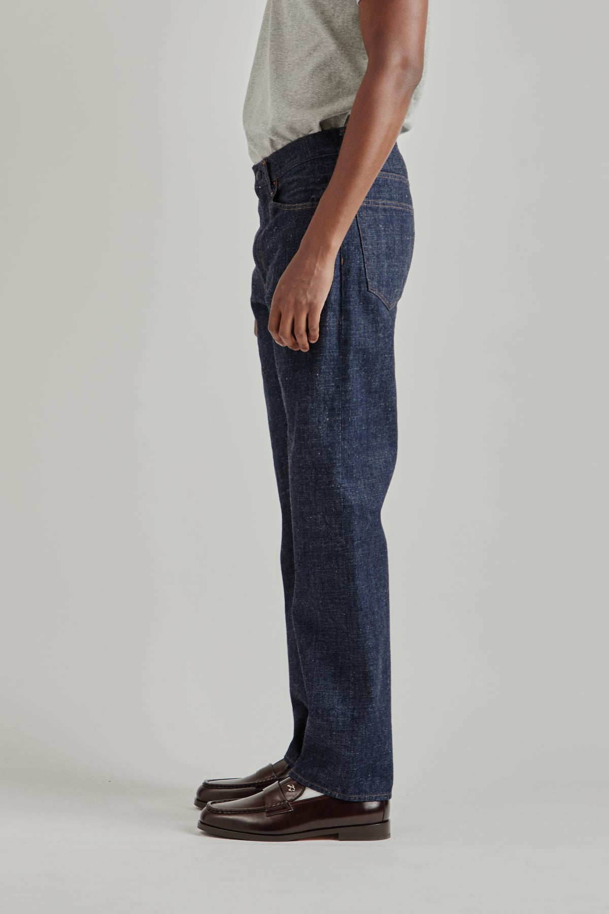 Selvage Denim Straight Pants - Indigo