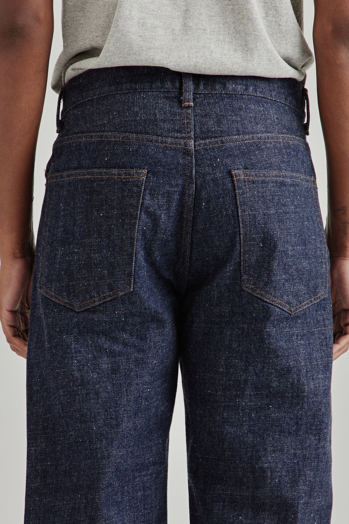 Selvage Denim Straight Pants - Indigo