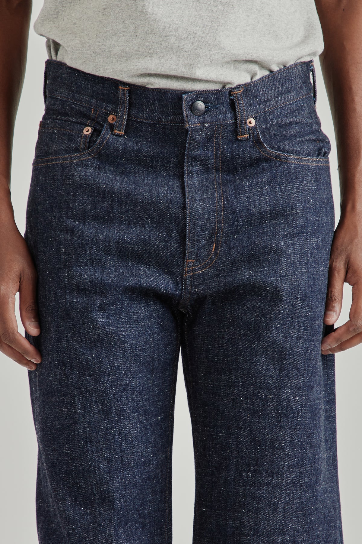 Selvage Denim Straight Pants - Indigo