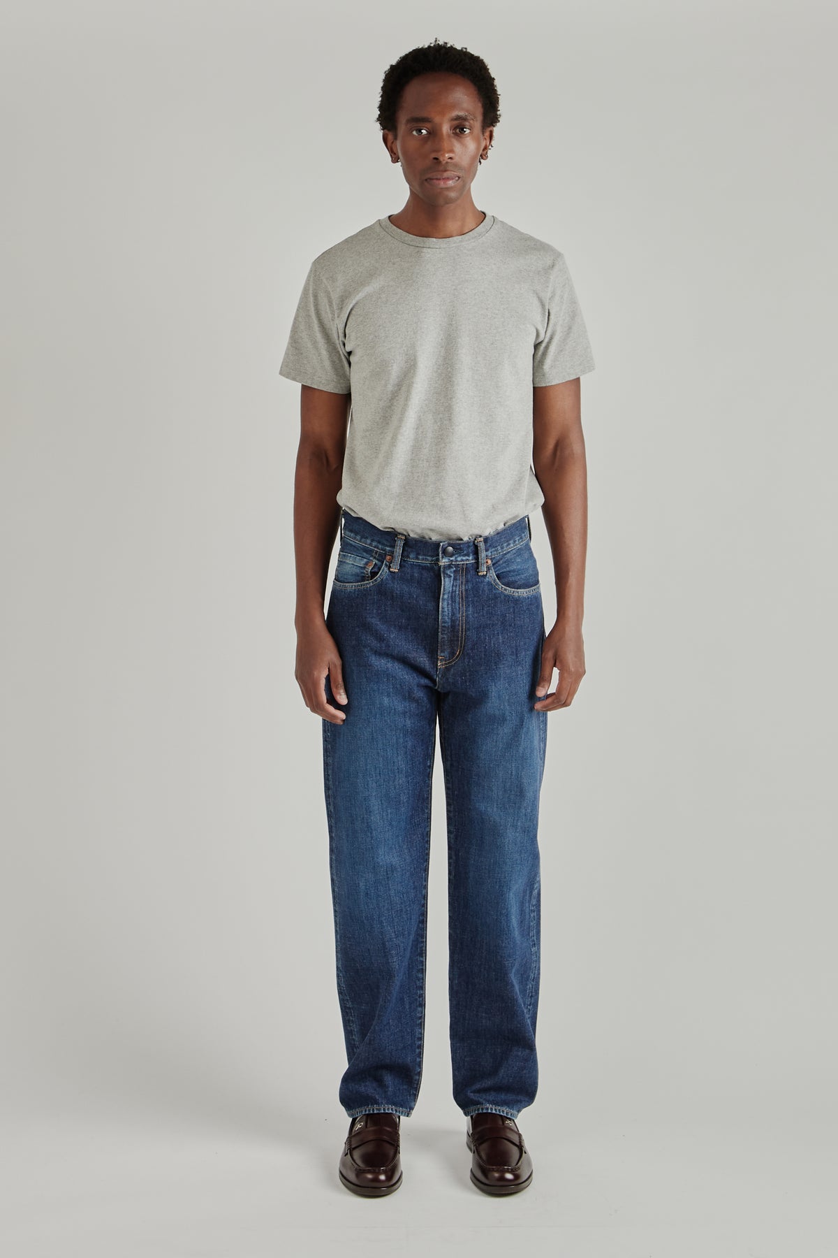 Selvage Denim Straight Pants - Vintage Indigo