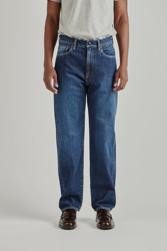 Selvage Denim Straight Pants - Vintage Indigo