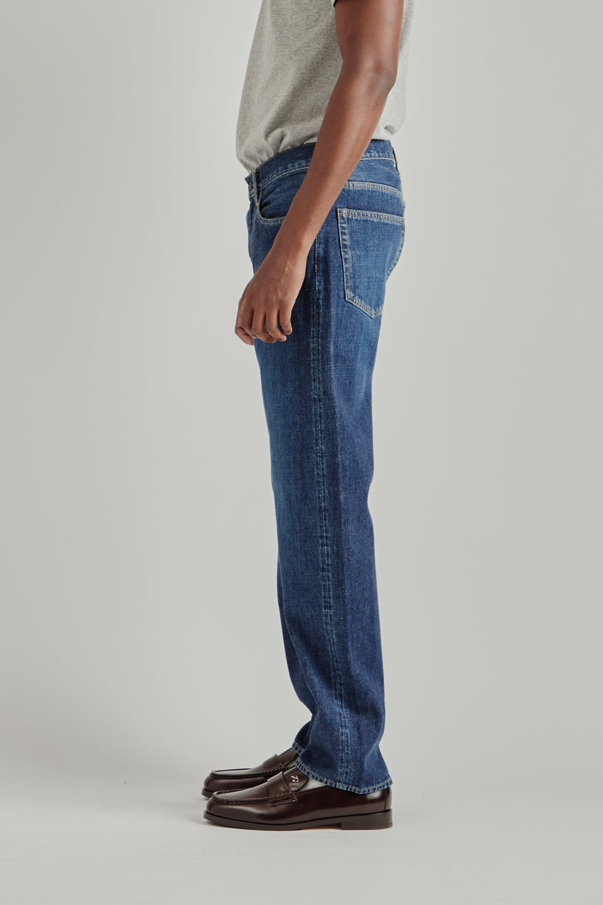 Selvage Denim Straight Pants - Vintage Indigo
