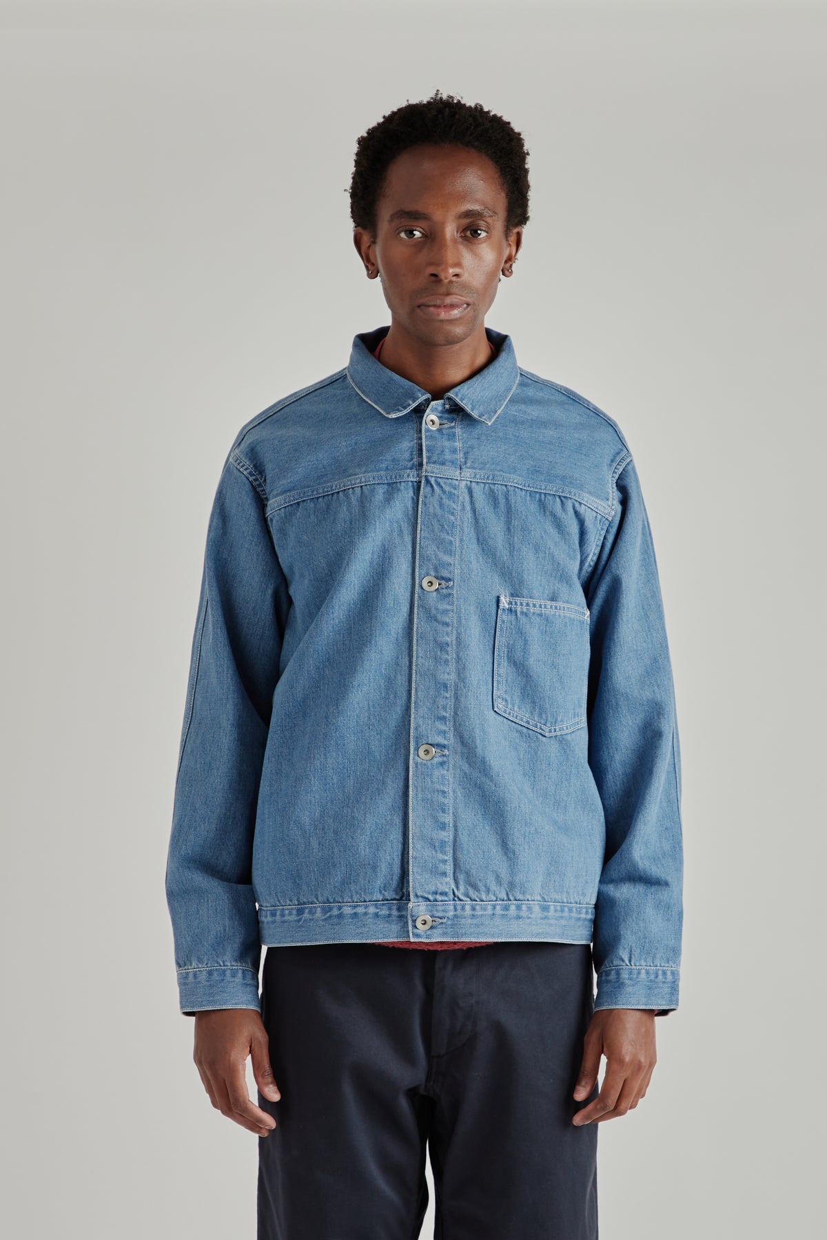Short Denim Jacket - Indigo