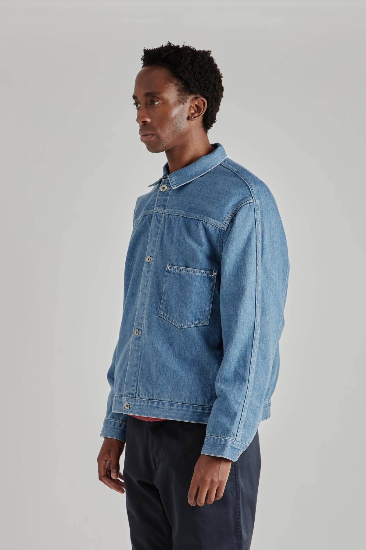Short Denim Jacket - Indigo