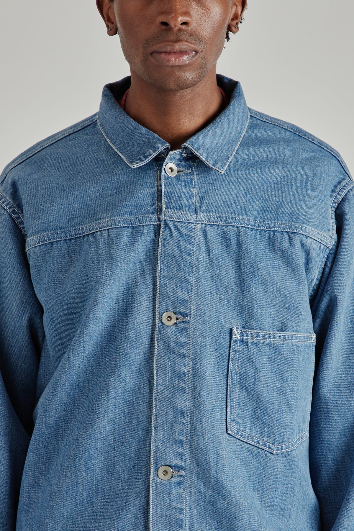 Short Denim Jacket - Indigo