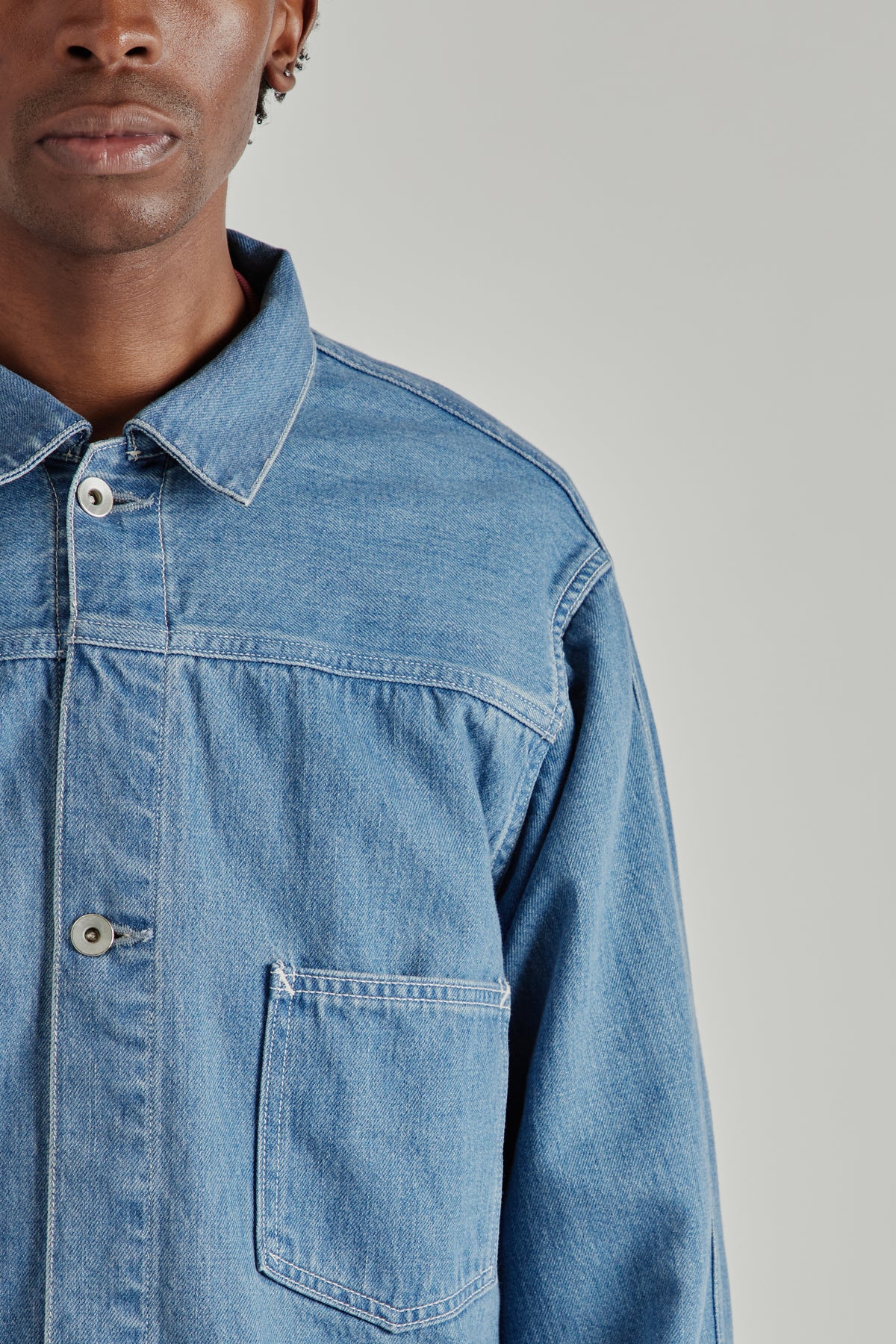 Short Denim Jacket - Indigo