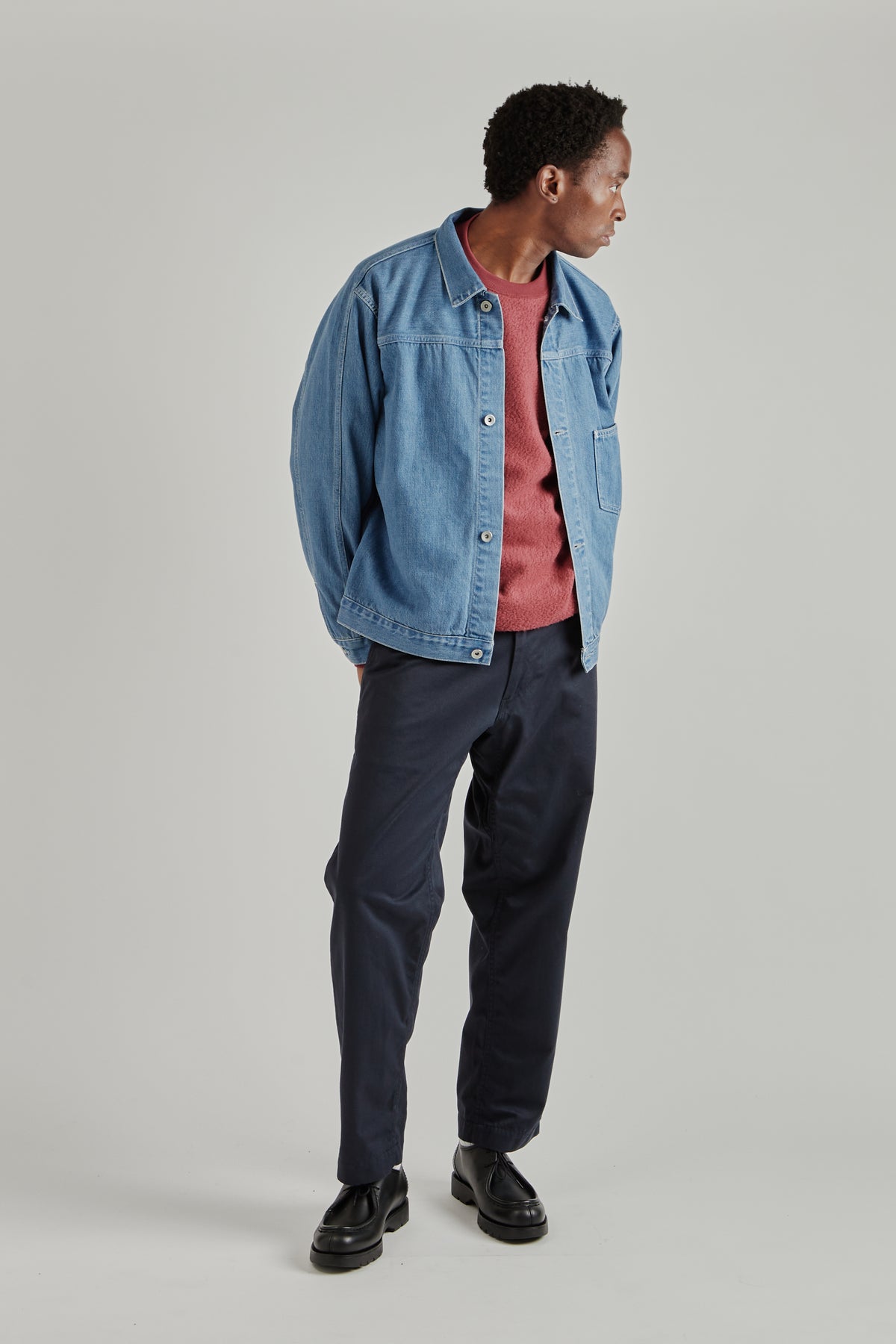 Short Denim Jacket - Indigo