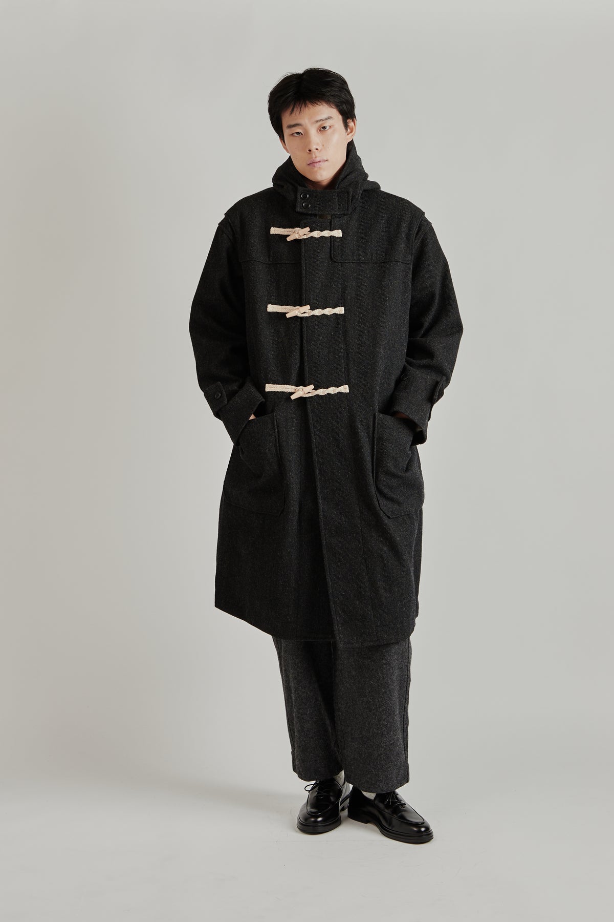 WINDSTOPPER Duffle Coat - Black