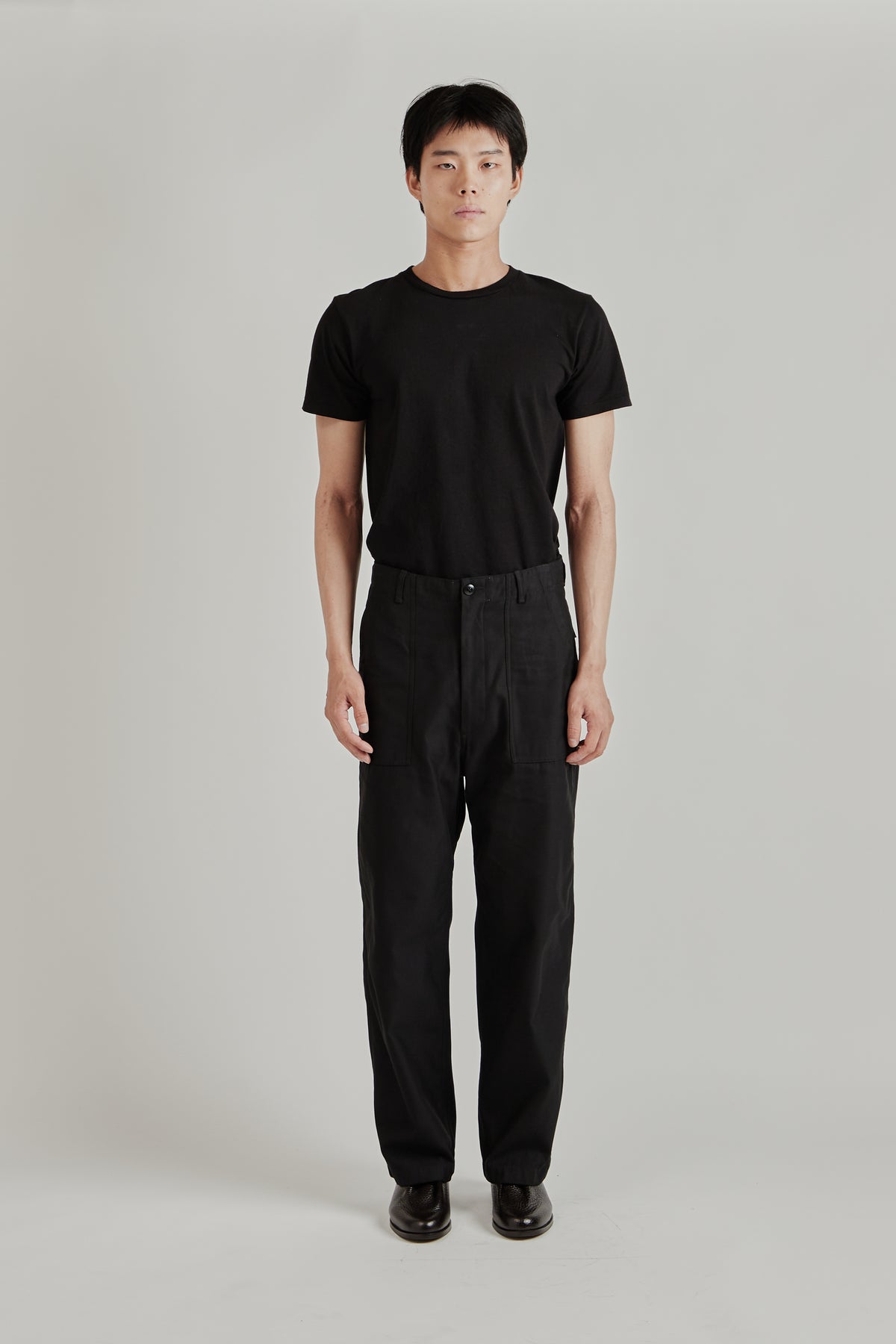 Wide Baker Pants - Black