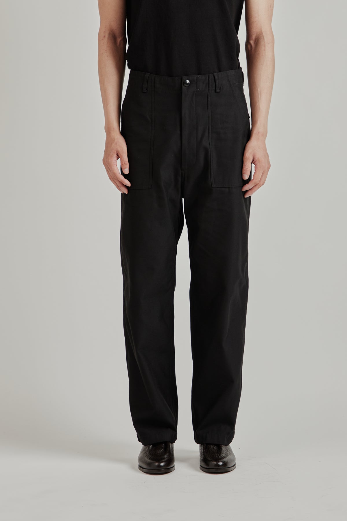 Wide Baker Pants - Black