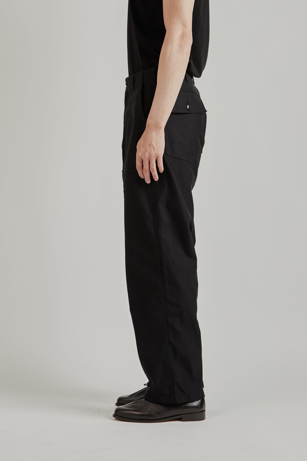 Wide Baker Pants - Black