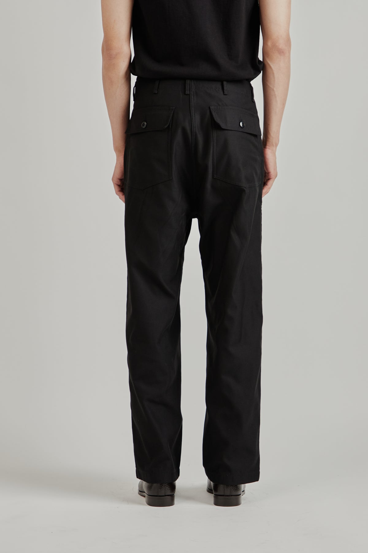 Wide Baker Pants - Black
