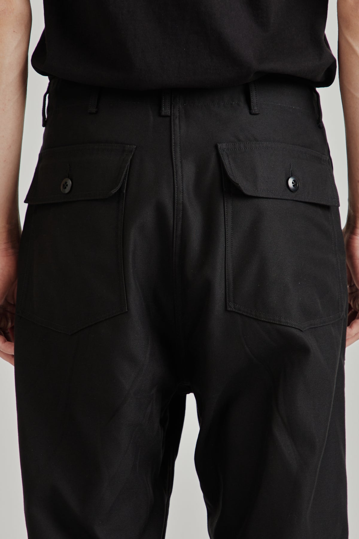 Wide Baker Pants - Black