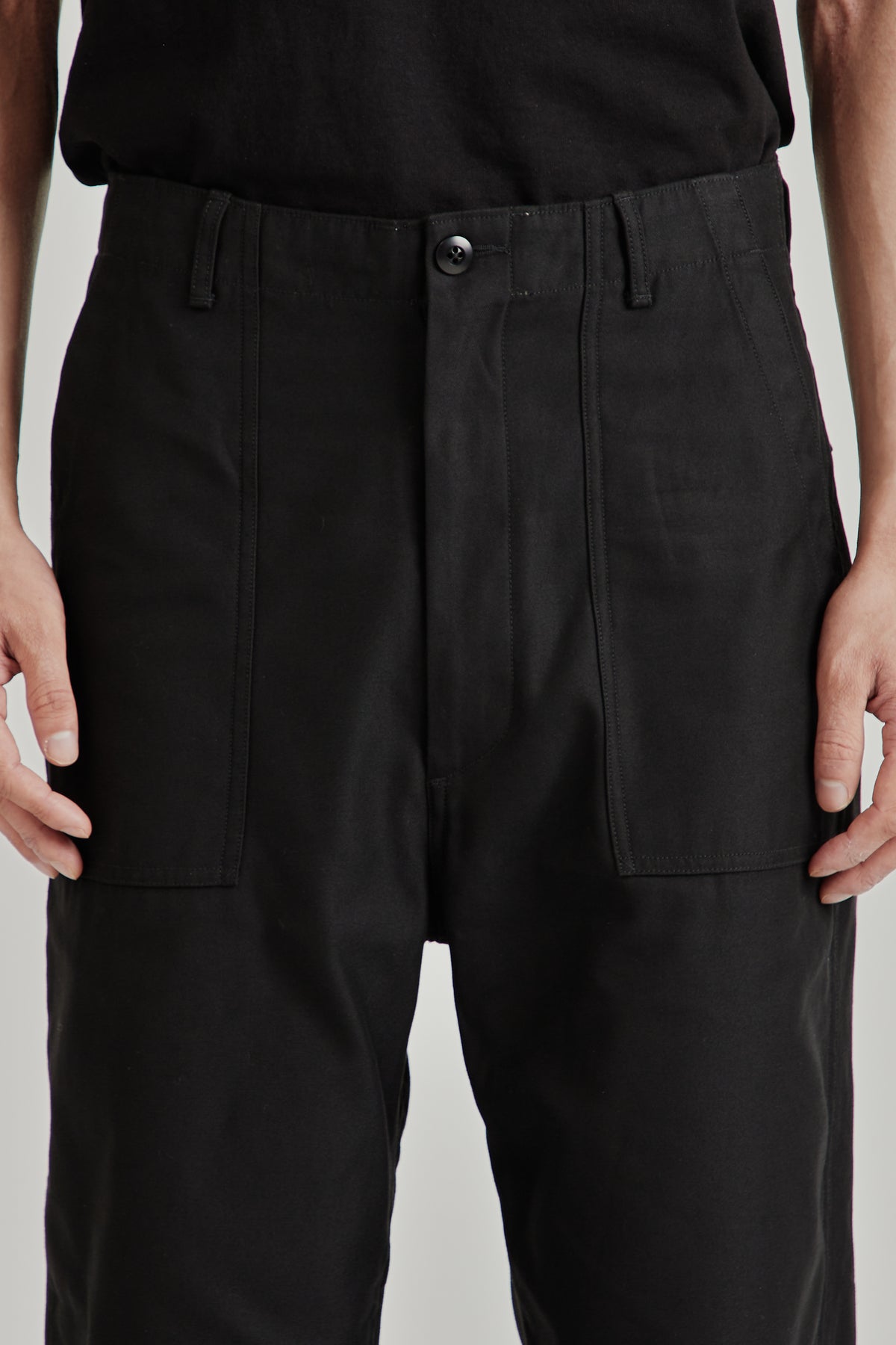 Wide Baker Pants - Black