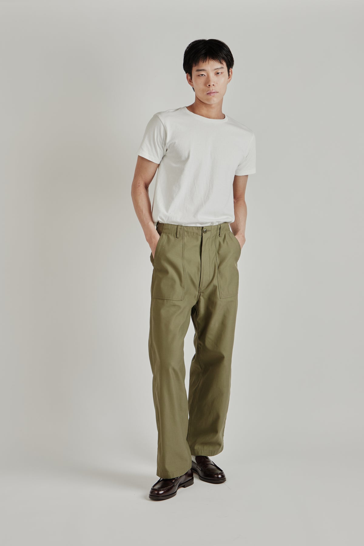 Wide Baker Pants - Khaki