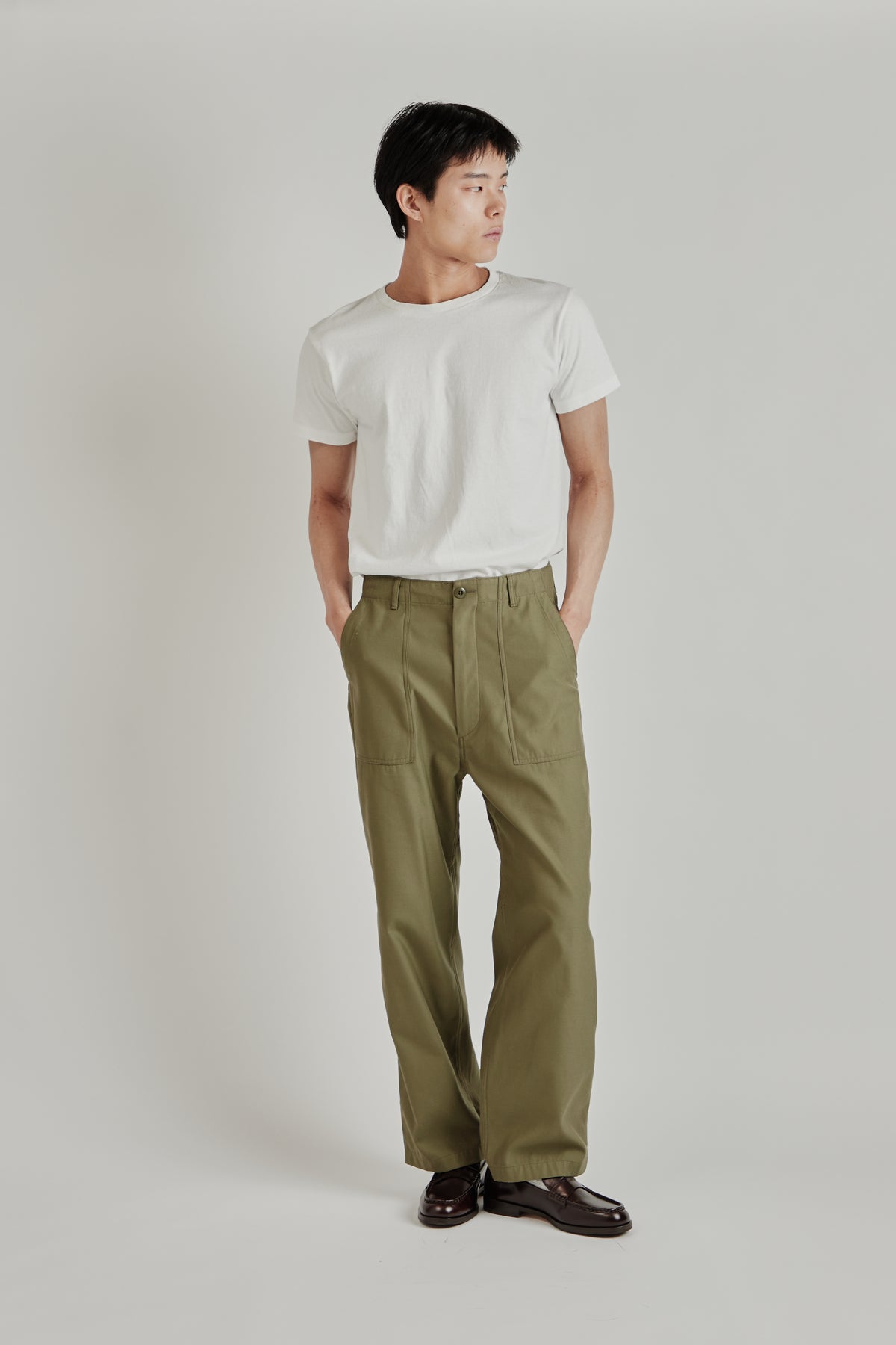 Wide Baker Pants - Khaki