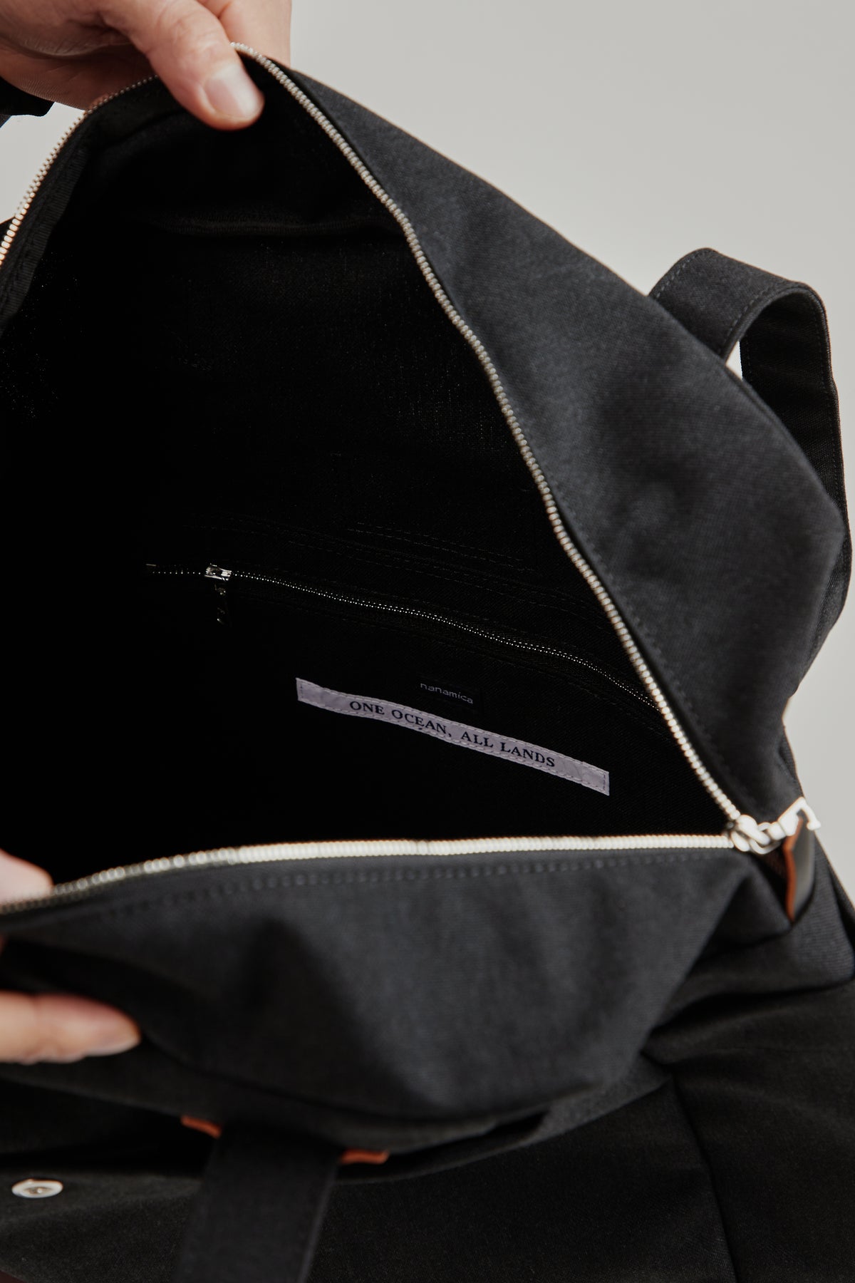 Zip Tote Bag - Black