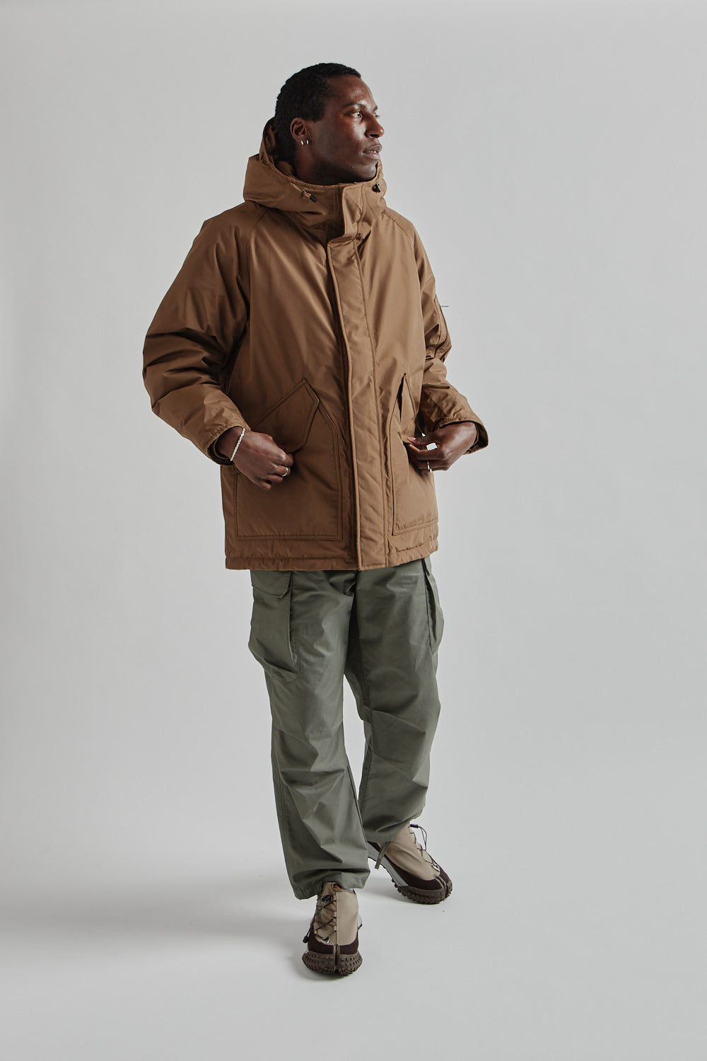 Nanamica Gore Tex Down Coat Wet Sand 016