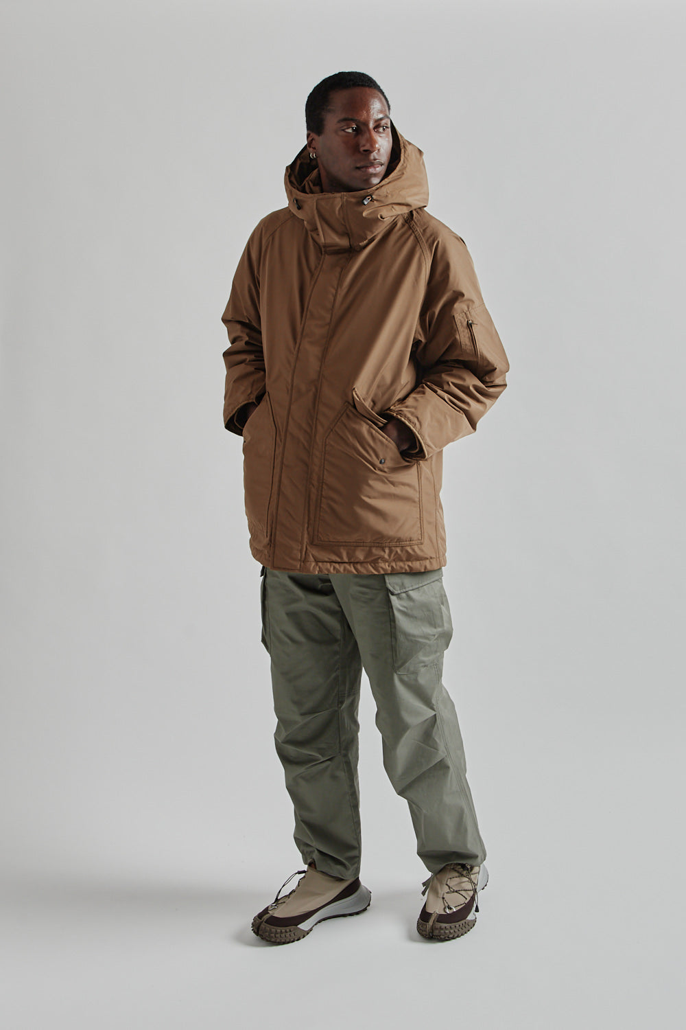 Nanamica Gore Tex Down Coat Wet Sand 017
