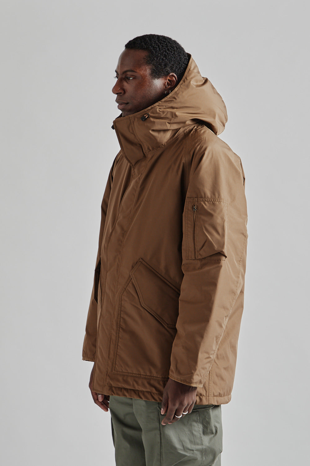 Nanamica Gore Tex Down Coat Wet Sand 03