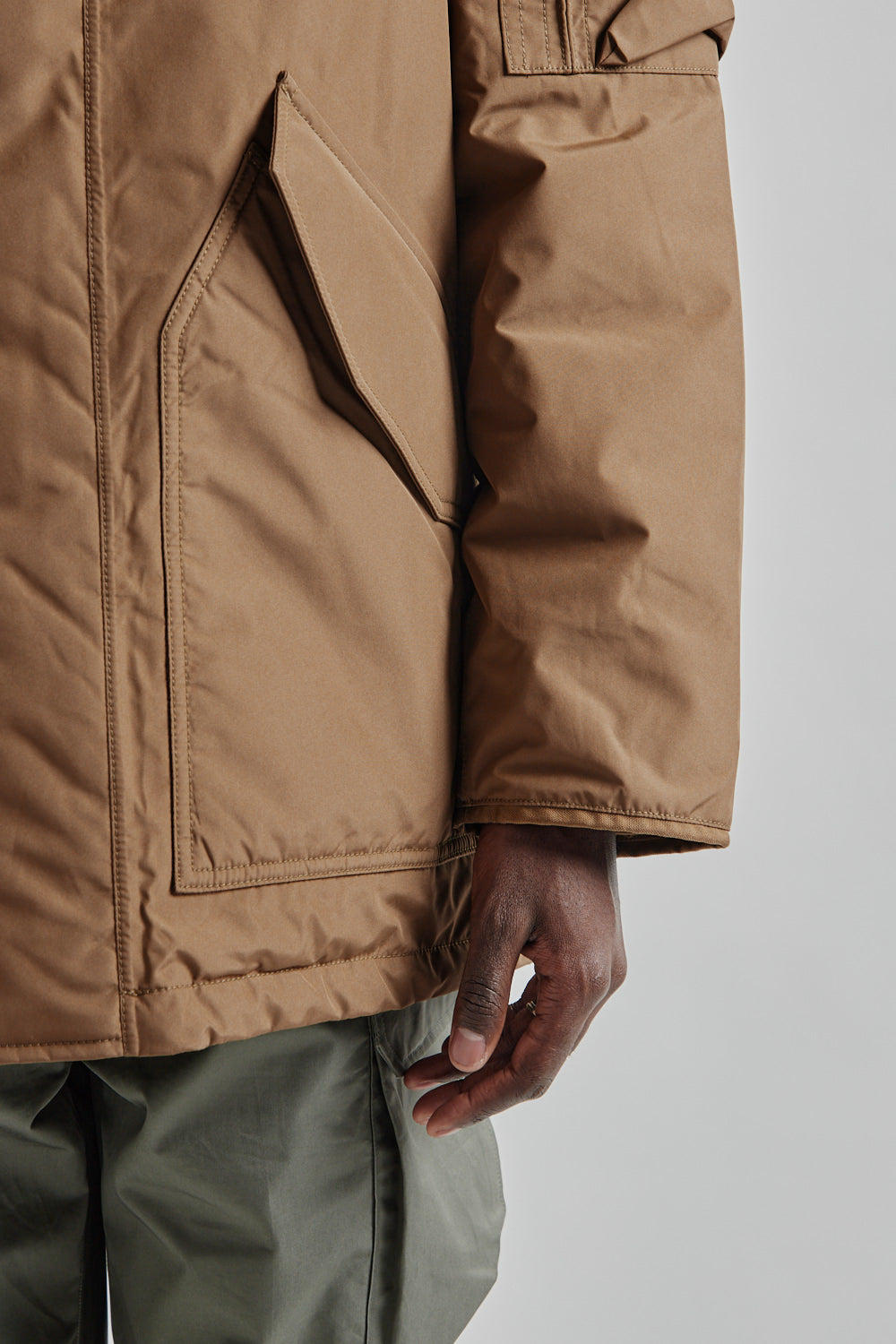 Nanamica Gore Tex Down Coat Wet Sand 08