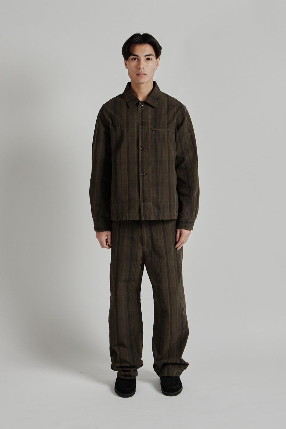 Nanamica Plaid Dock Jacket - Brown | Wallace Mercantile Shop