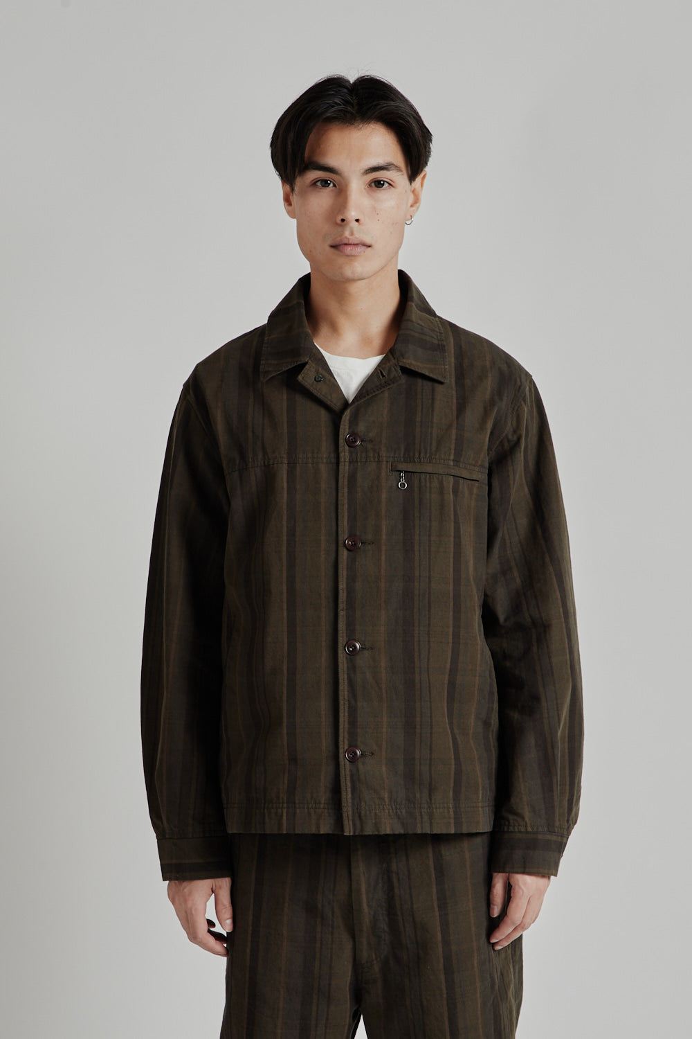 Nanamica Plaid Dock Jacket Brown 11