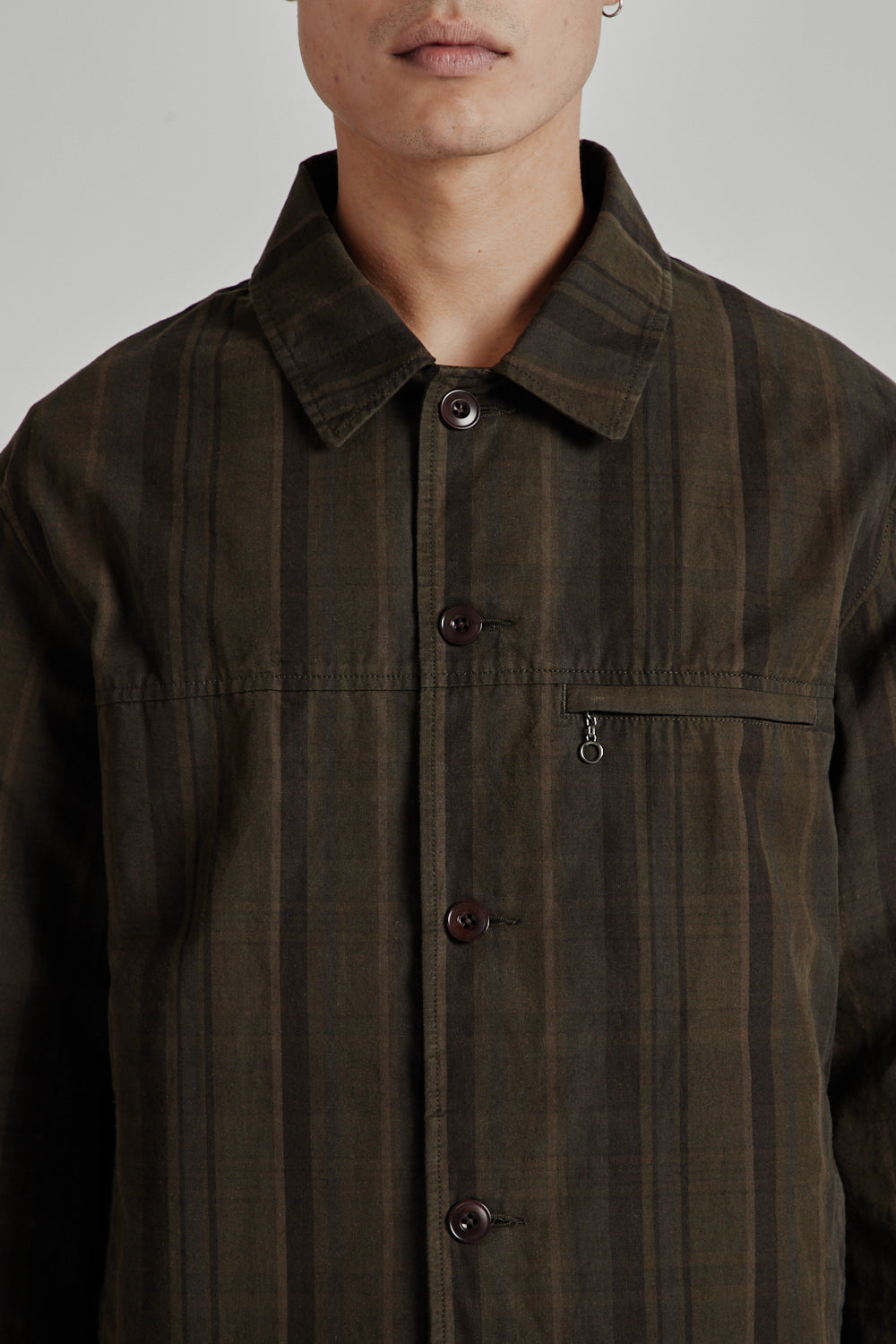 Nanamica Plaid Dock Jacket Brown 6