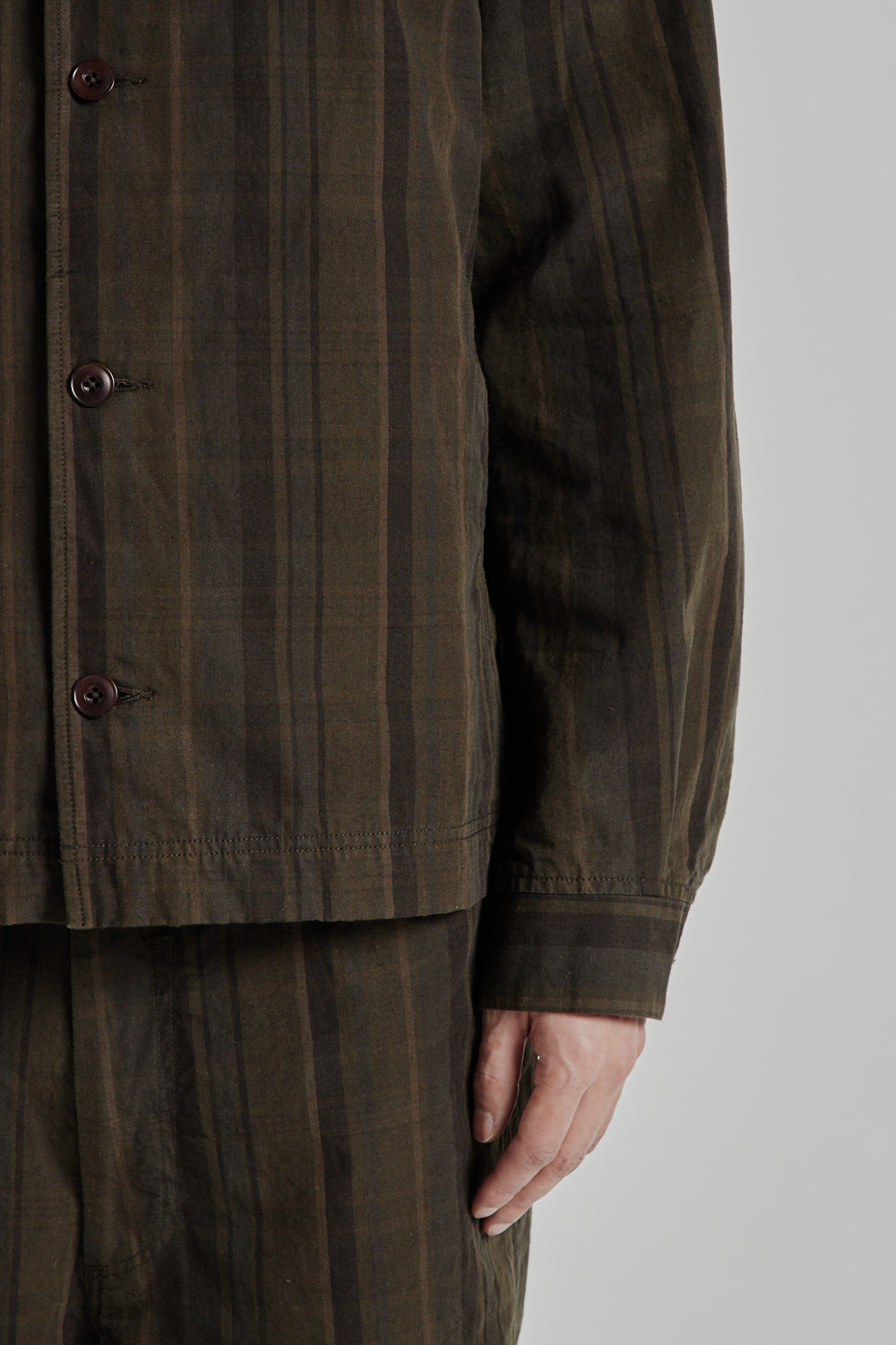 Nanamica Plaid Dock Jacket Brown 8