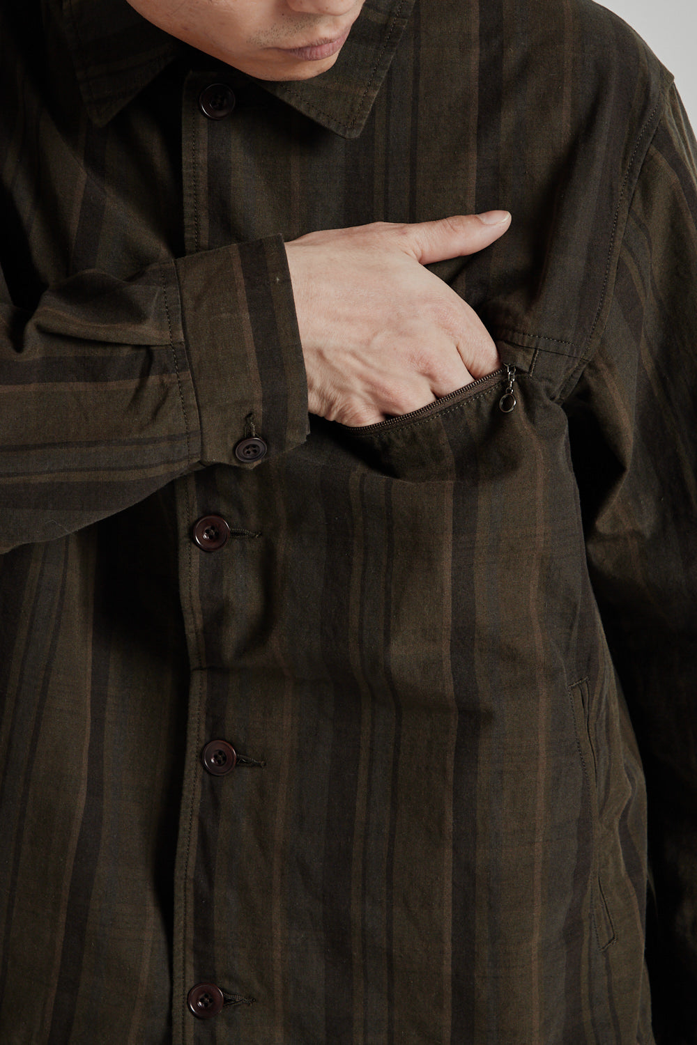 Nanamica Plaid Dock Jacket - Brown | Wallace Mercantile Shop