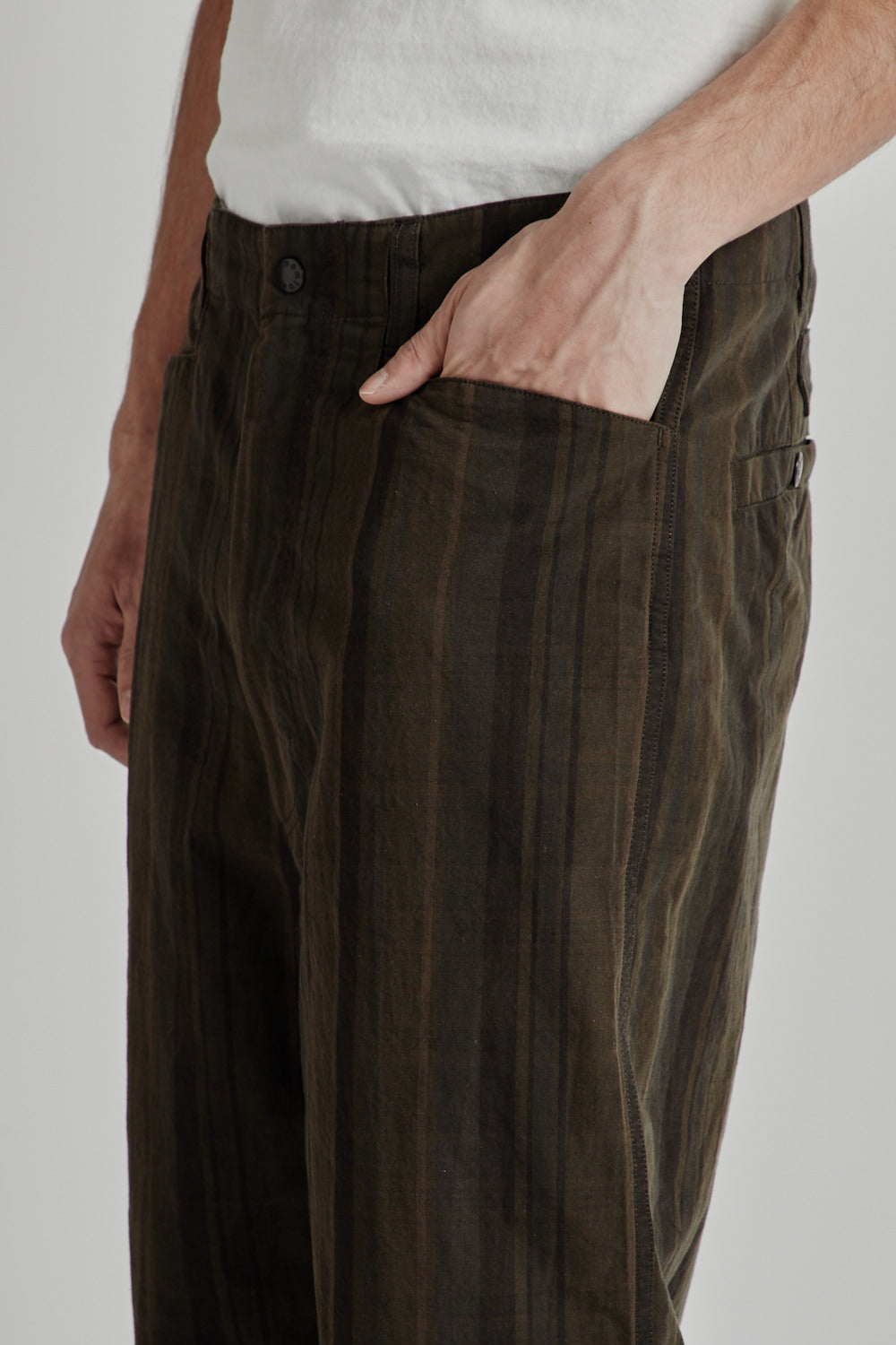 Nanamica Plaid Dock Pants Brown 11