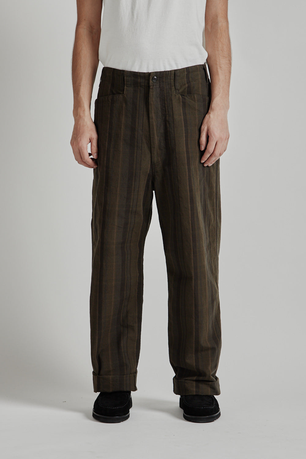 Nanamica Plaid Dock Pants Brown 12