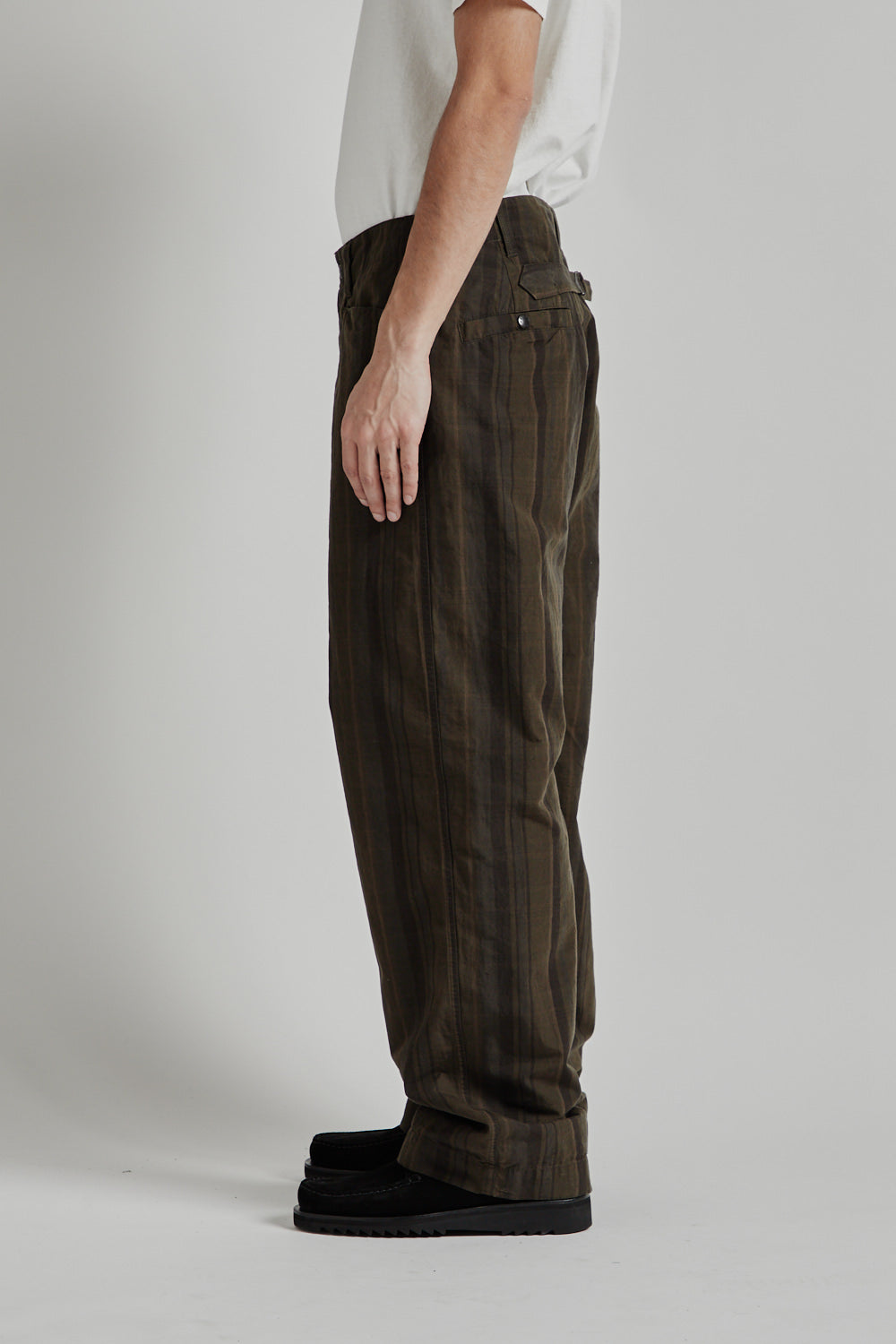 Nanamica Plaid Dock Pants Brown 7