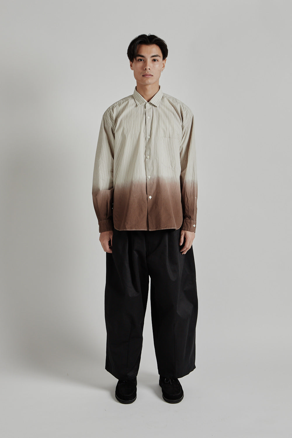 Nanamica Regular Collar Wind Shirt - Beige | Wallace
