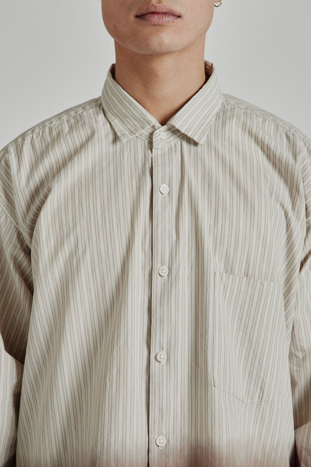 Nanamica Regular Collar Wind Shirt - Beige | Wallace