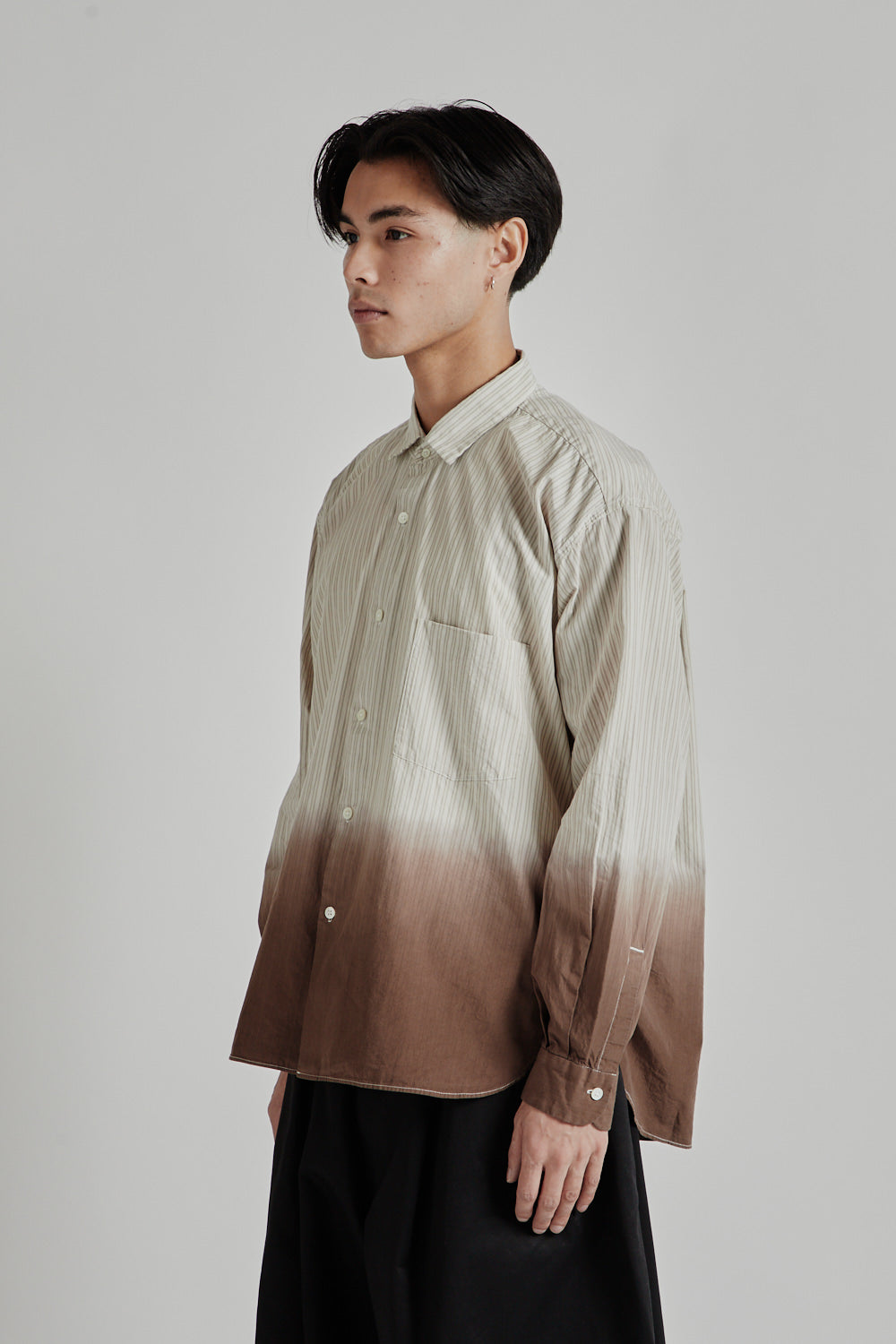 Nanamica Regular Collar Wind Shirt Beige 16