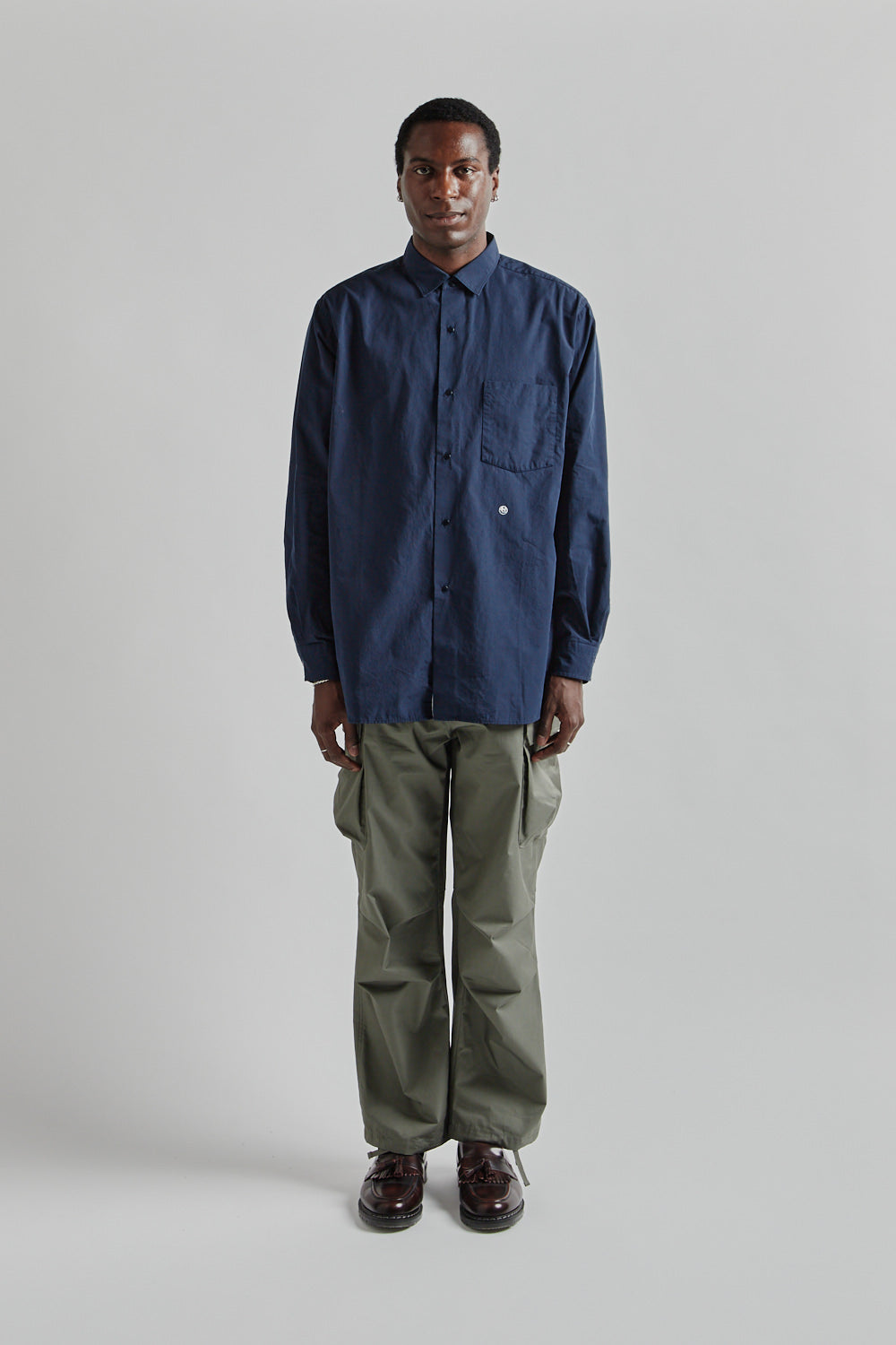 Nanamica Regular Collar Wind Shirt Dark Navy 1
