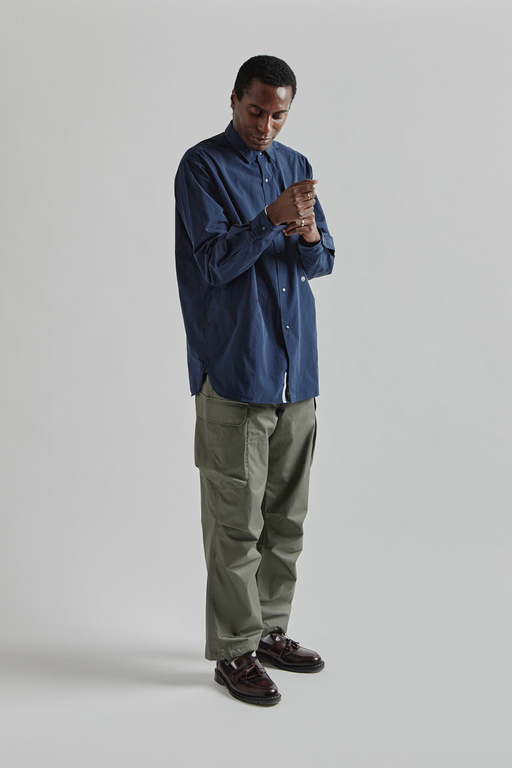 Nanamica Regular Collar Wind Shirt Dark Navy 12