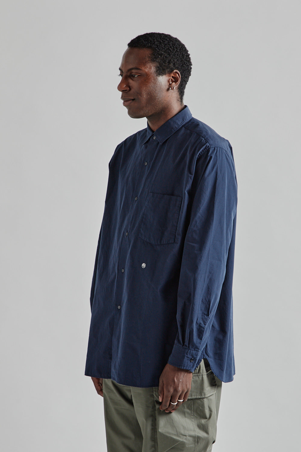 Nanamica Regular Collar Wind Shirt Dark Navy 3