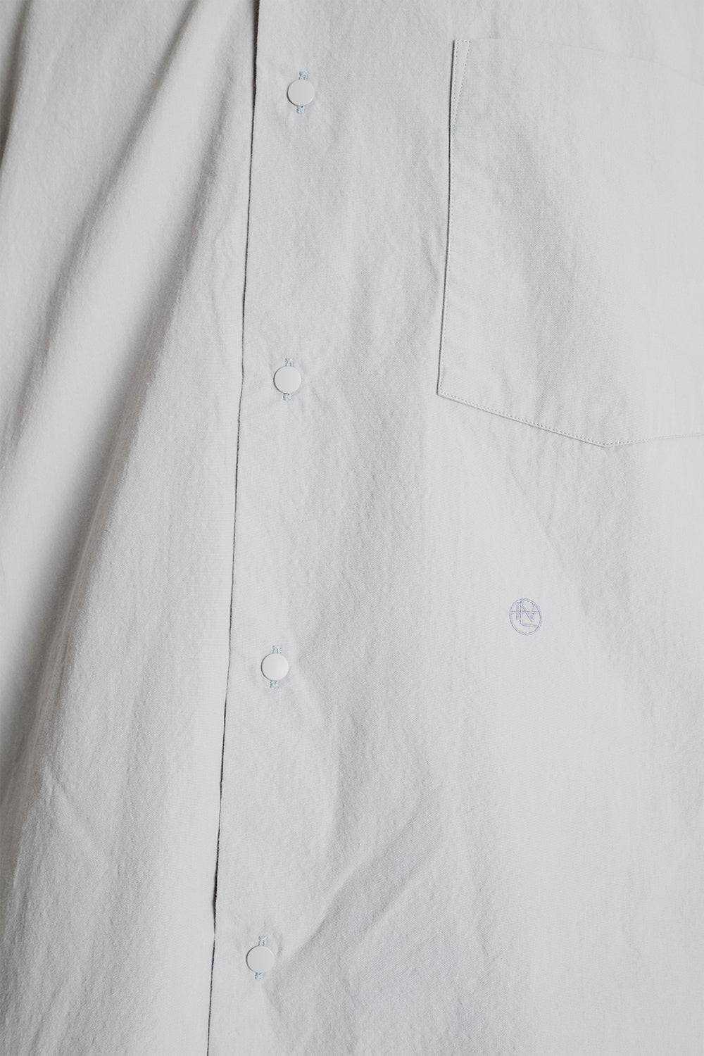 Nanamica Regular Collar Wind Shirt in Light Gray