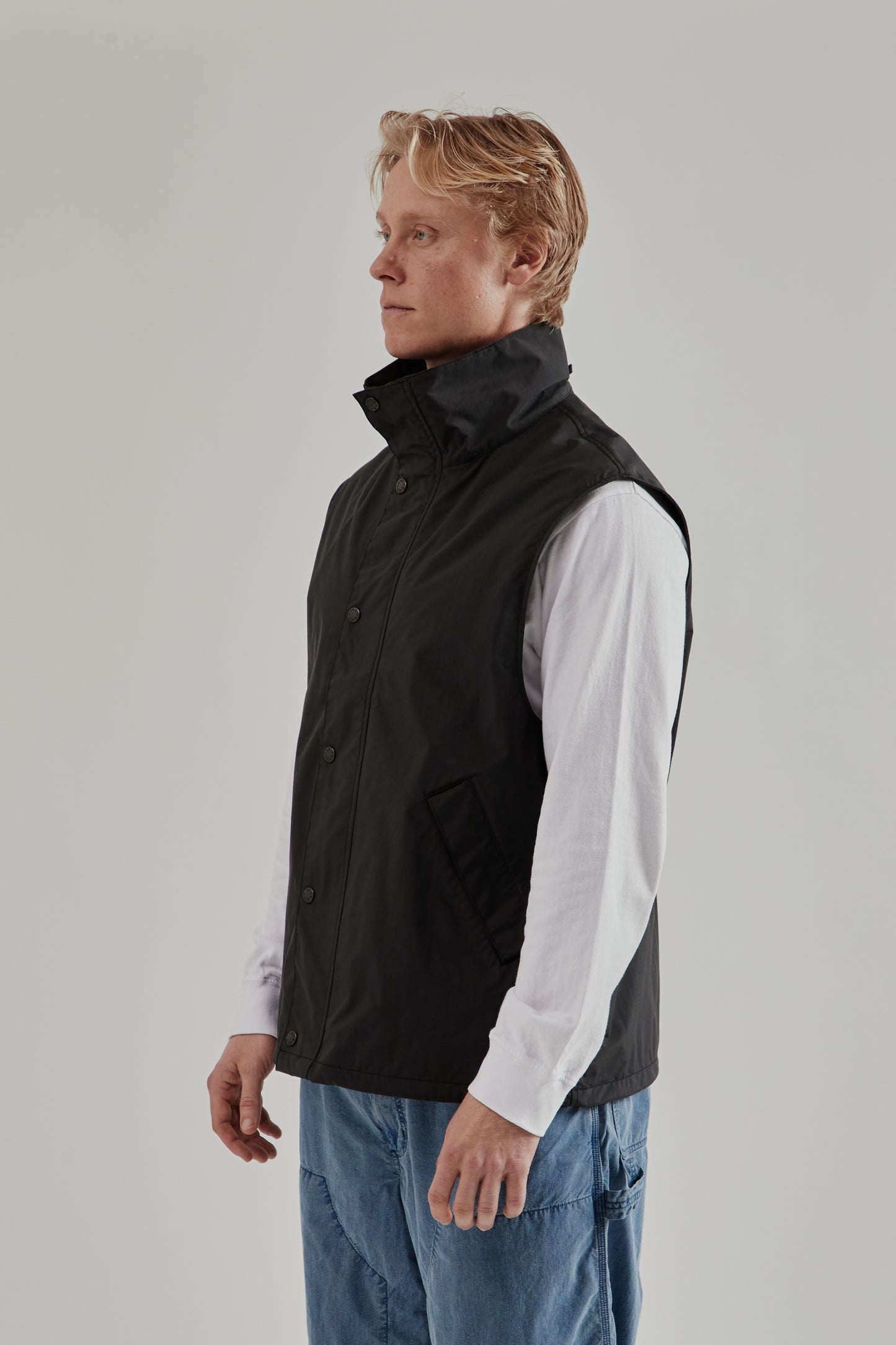Nanamica SS26 2L Pertex Unlimited Field Vest Black 3