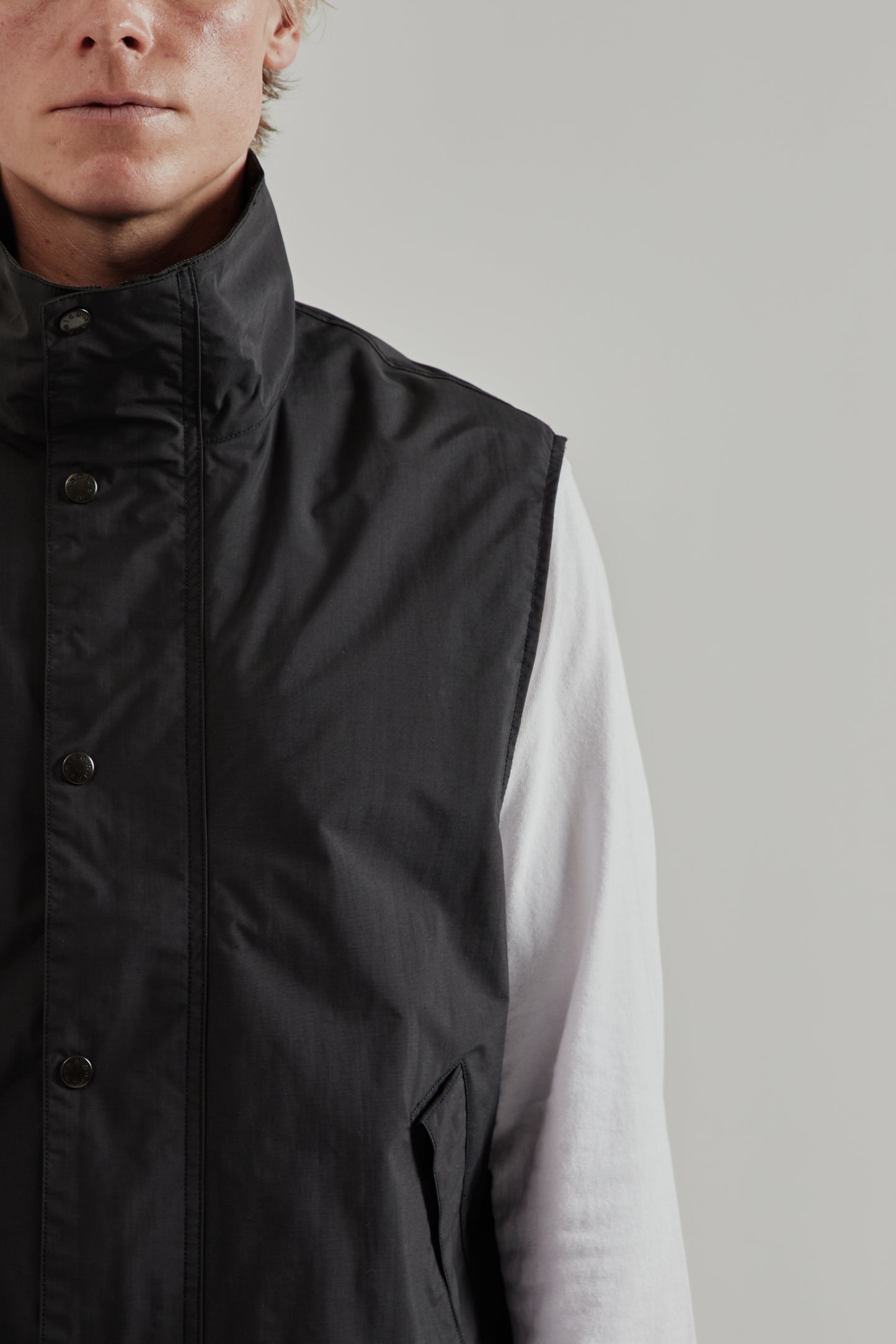 Nanamica SS26 2L Pertex Unlimited Field Vest Black 7