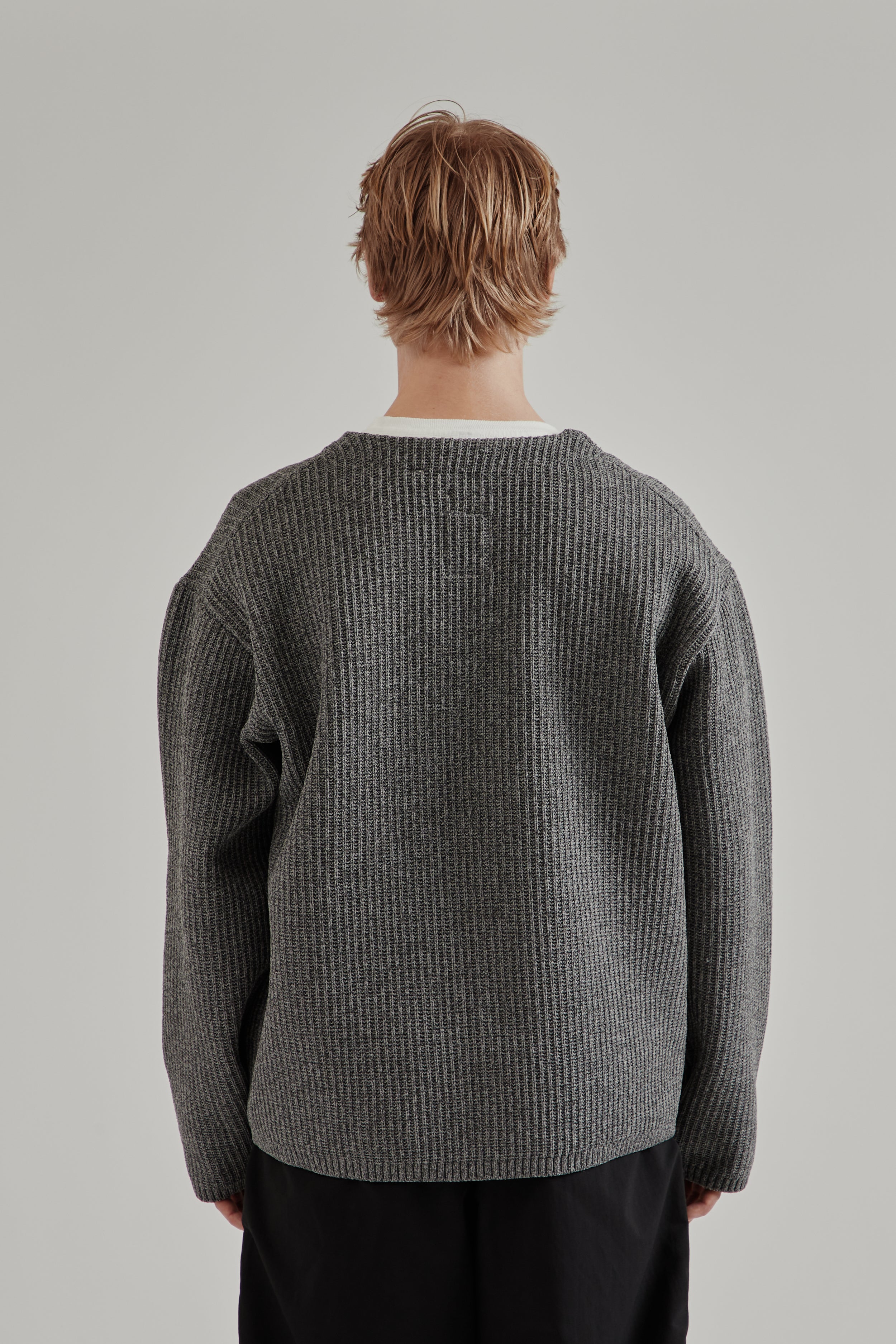 Nanamica 5G Zip Cardigan - Heather Gray | Wallace Mercantile Shop