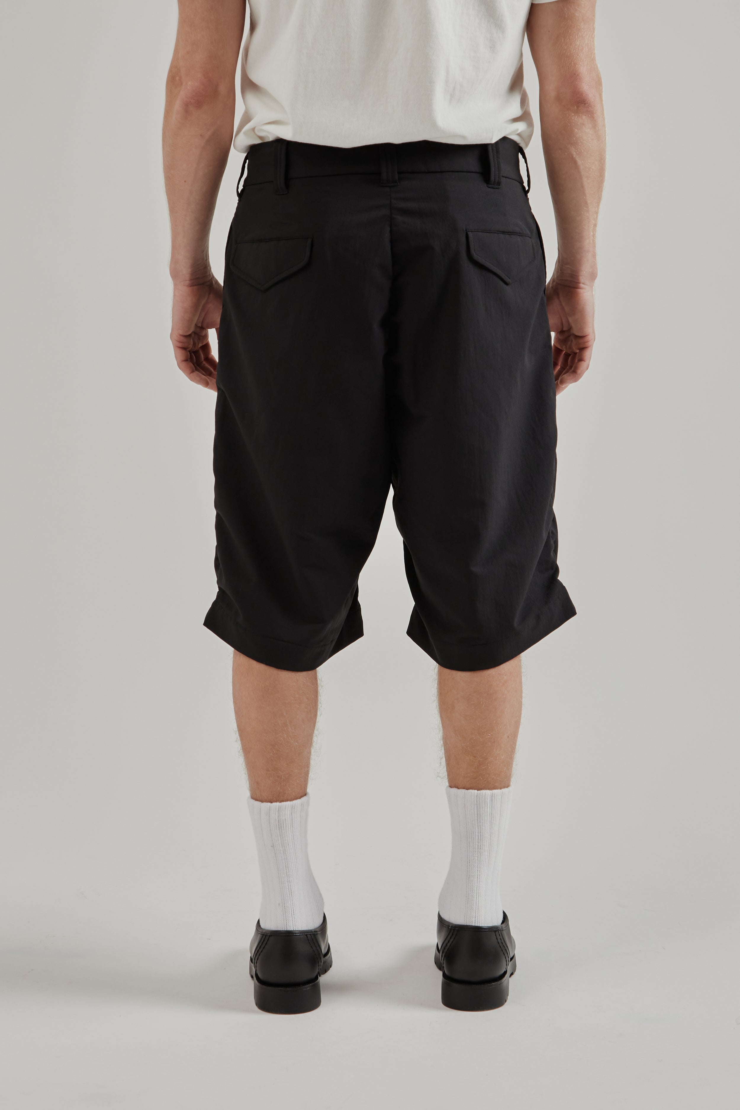 Nanamica Alphadry Double Pleats Shorts - Black | Wallace