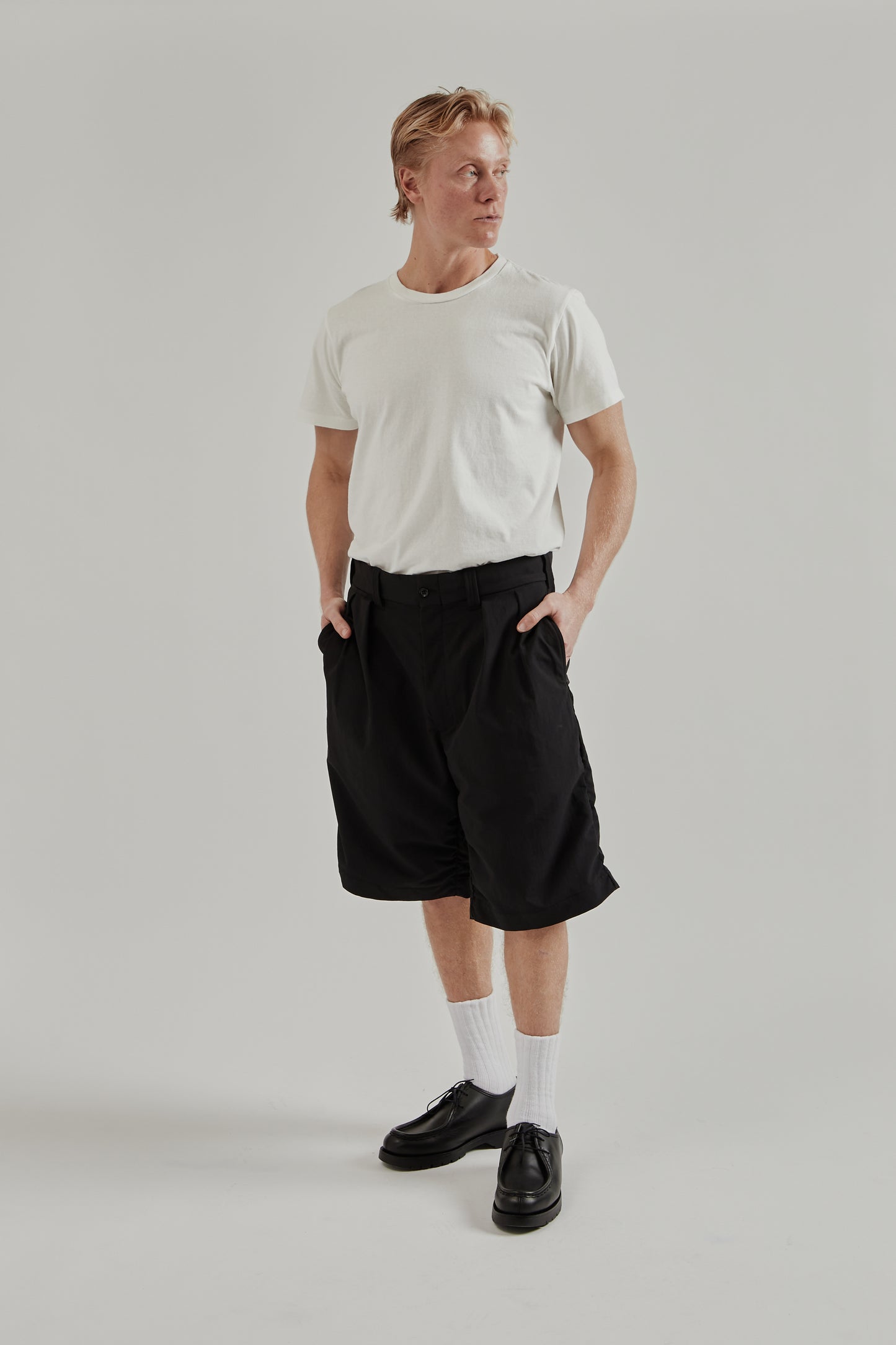 Nanamica SS26 Alphadry Double Pleat Shorts Black 8 d01885a1-20eb-4dcc-9ffd-a109ec28e69f