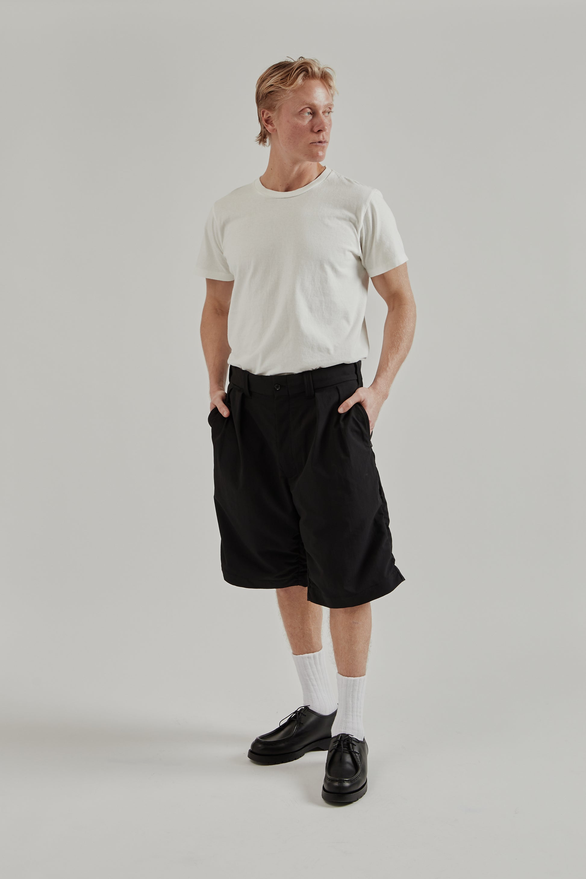 Nanamica SS26 Alphadry Double Pleat Shorts Black 8 d01885a1-20eb-4dcc-9ffd-a109ec28e69f