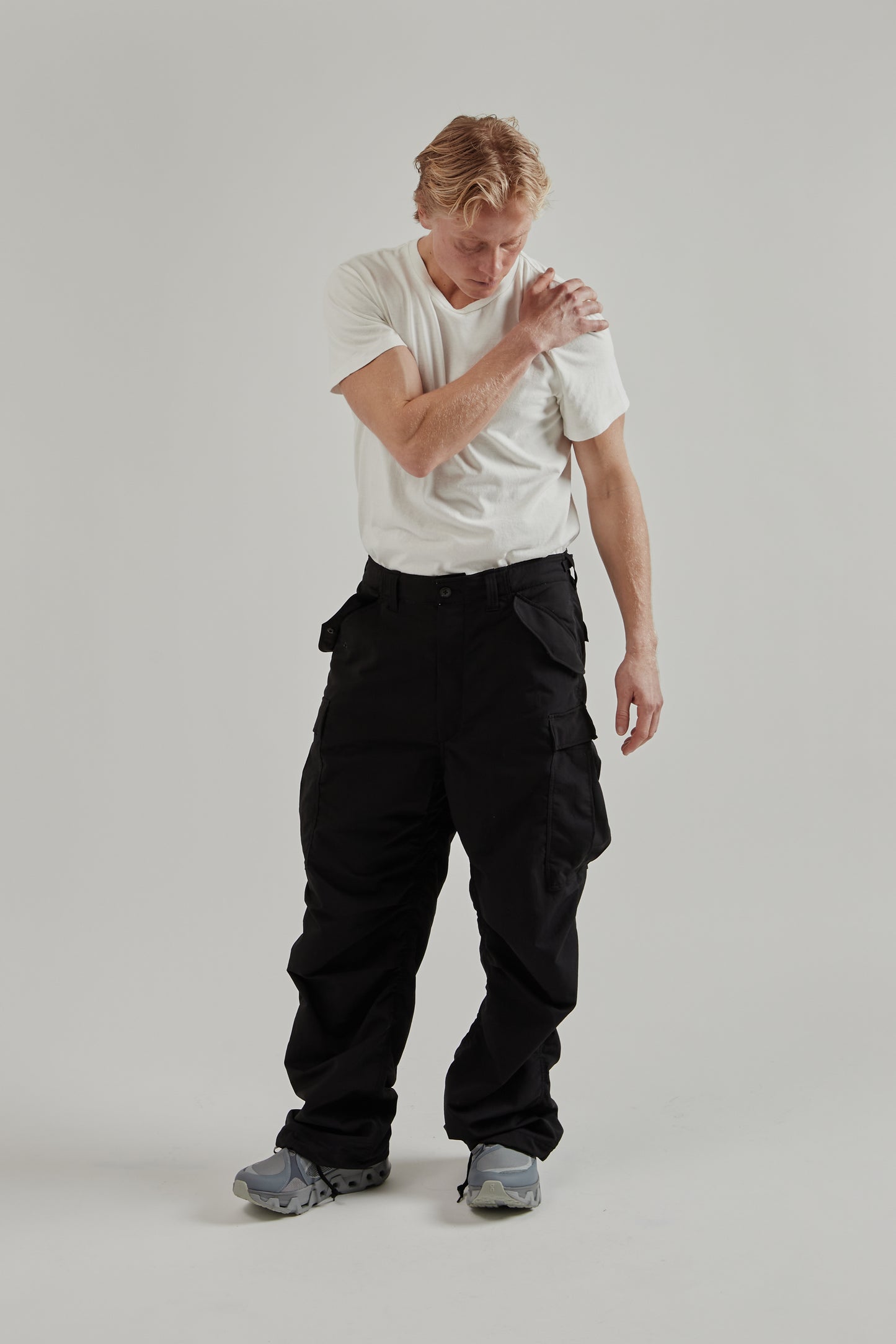 Nanamica SS26 Alphadry Field Cargo Pants Black 11