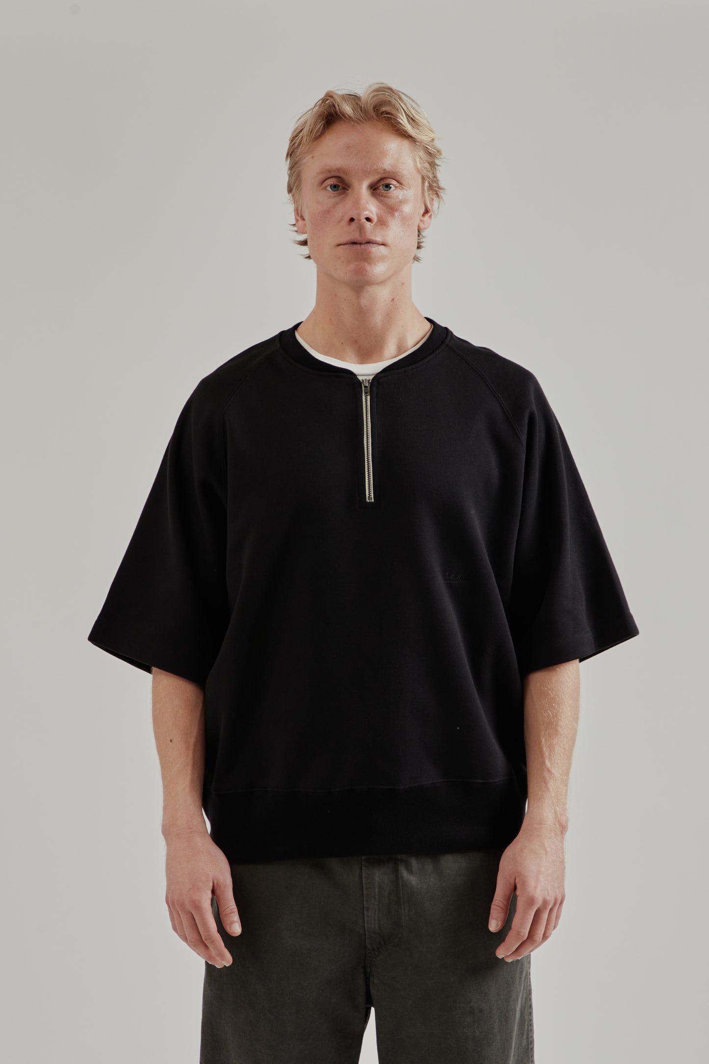 Nanamica SS26 Half Zip Sweat Black 2